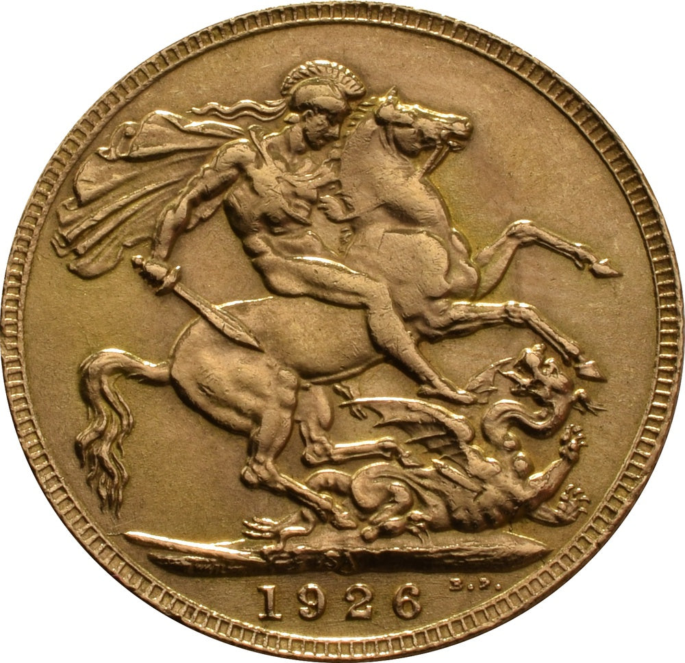 Libra George V - 1926 - Verso
