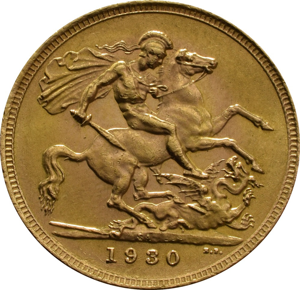 Libra George V - 1930 - Verso
