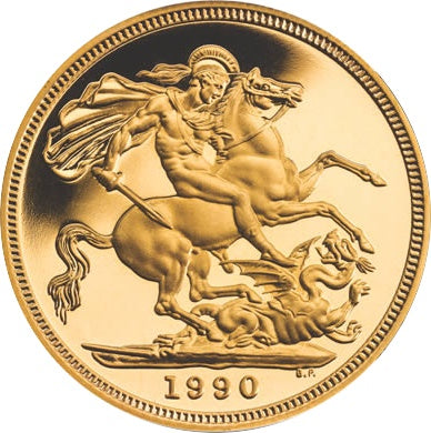 Libra Isabel II 1990 - Verso