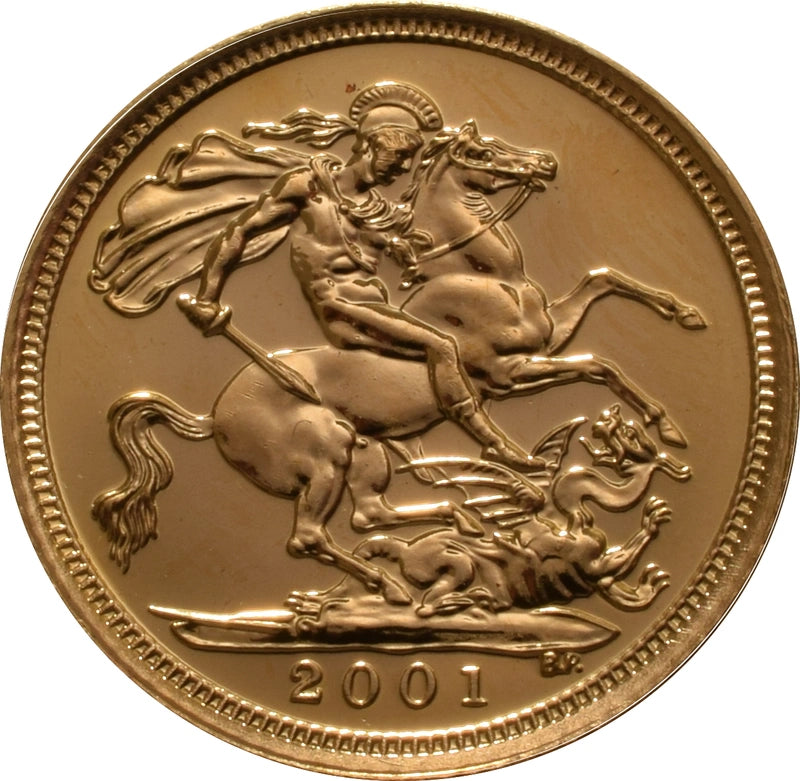 1/2 Libra Isabel II - 2001 - Verso