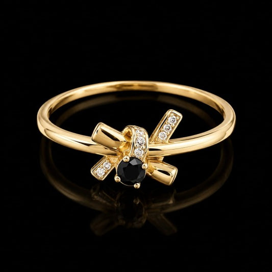 anel em ouro de 18 k 2