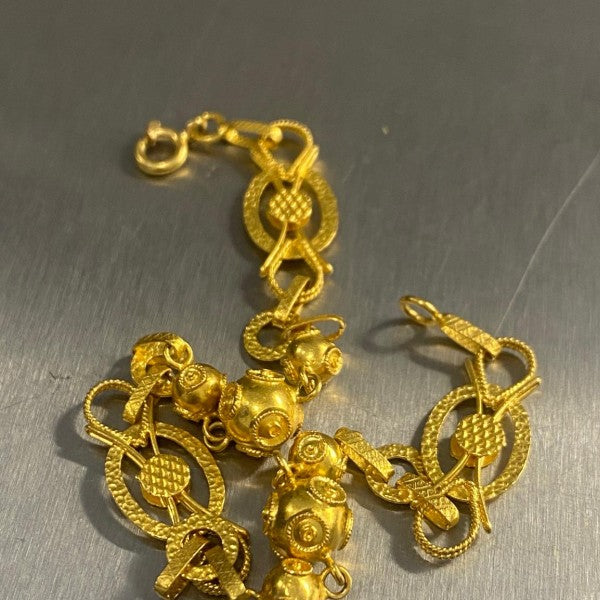 pulseira em ouro de 19.2 k 7