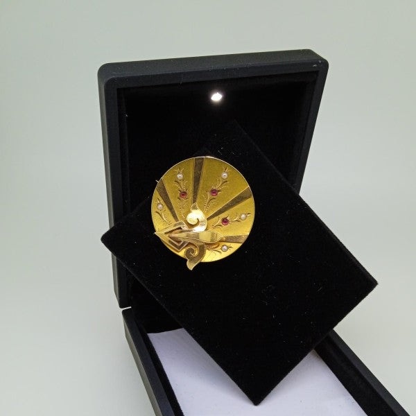 alfinete em ouro de 19.2 k 6
