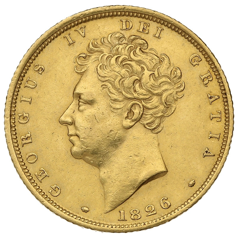 Libra George IV - Brasão - 1825 - Frente