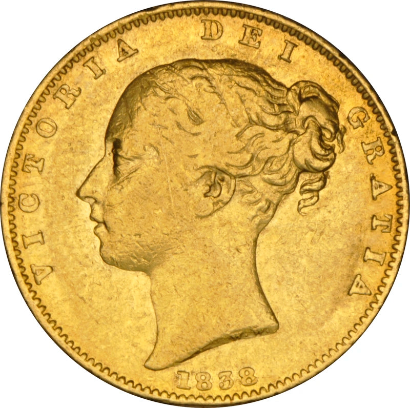 Libra Victória - Brasão - Solteira - 1838 - Frente
