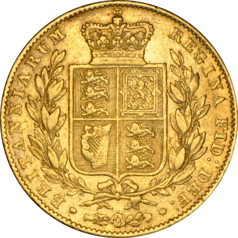 Libra Victória - Brasão - Solteira - 1838 - Verso
