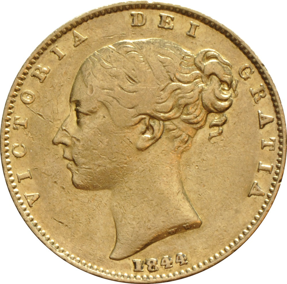 Libra Victória - Brasão - Solteira - 1844 - Frente