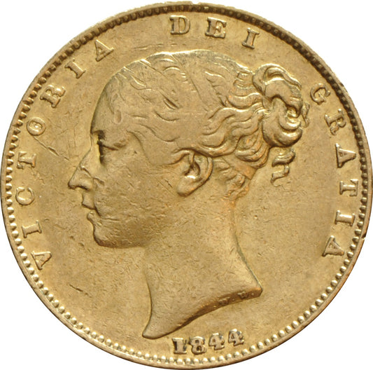 Libra Victória - Brasão - Solteira - 1844 - Frente