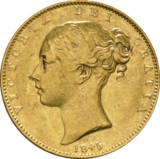 Libra Victória - Brasão - Solteira - 1845 - Frente