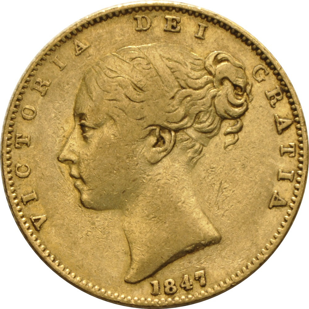 Libra Victória - Brasão - Solteira - 1847 - Frente