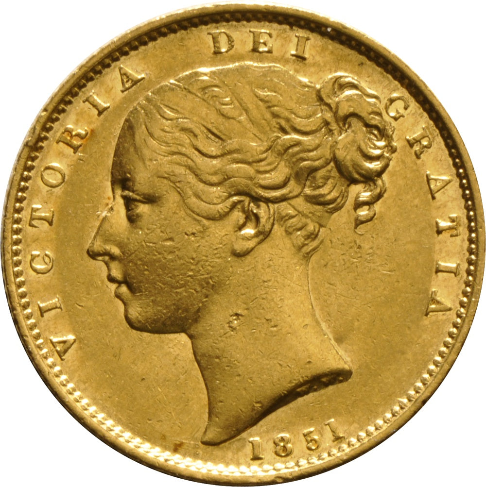 Libra Victória - Brasão - Solteira - 1851 - Frente