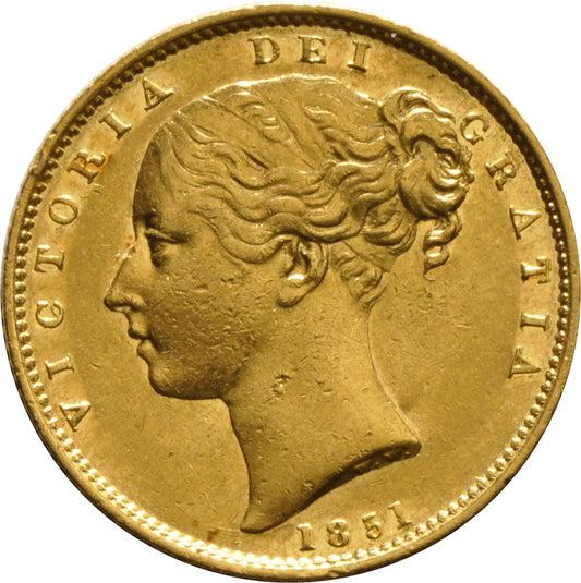 Libra Victória - Brasão - Solteira - 1851 - Frente