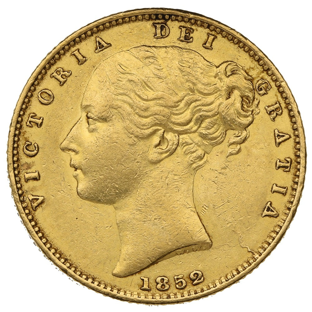 Libra Victória - Brasão - Solteira - 1852 - Frente