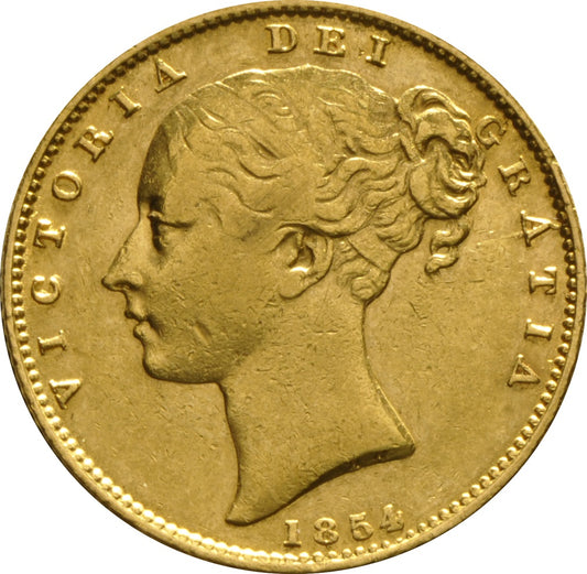 Libra Victória - Brasão - Solteira - 1854 - Frente