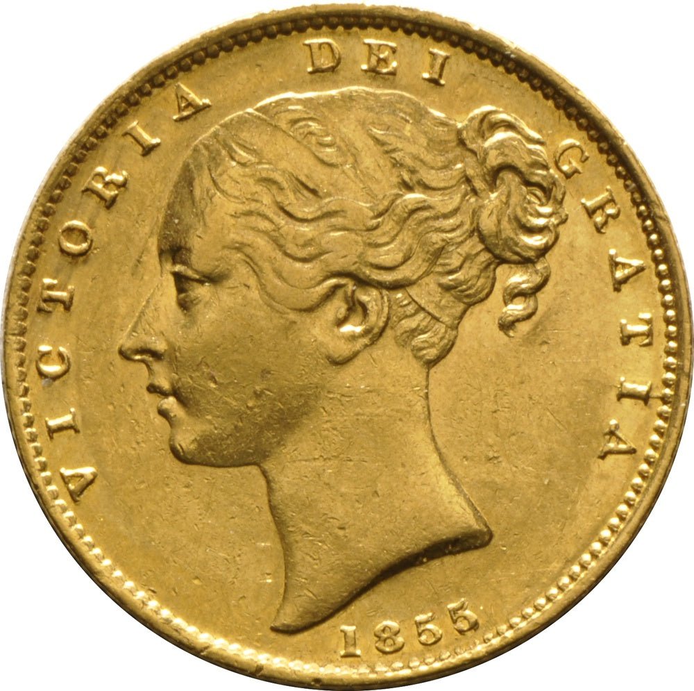 Libra Victória - Brasão - Solteira - 1855 - Frente