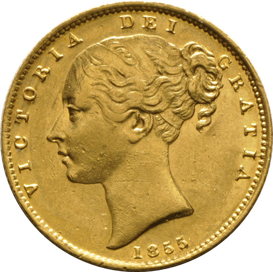 Libra Victória - Brasão - Solteira - 1855 - Frente