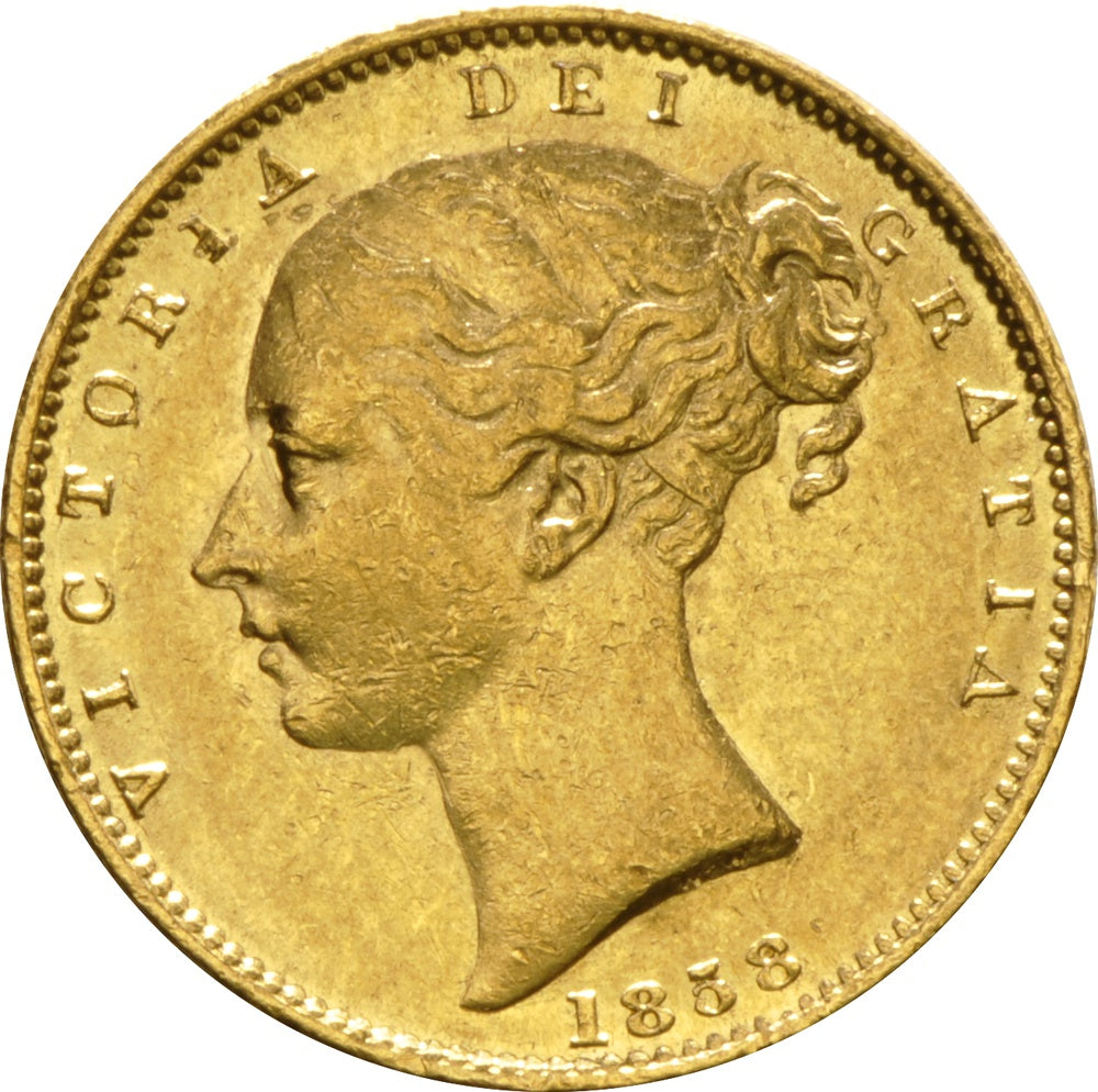 Libra Victória - Brasão - Solteira - 1858 - Frente