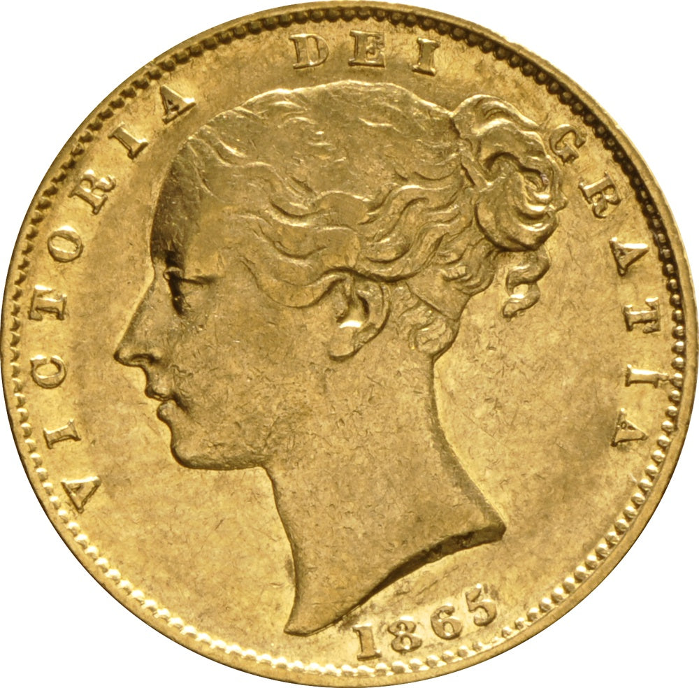 Libra Victória - Brasão - Solteira - 1865 - Frente