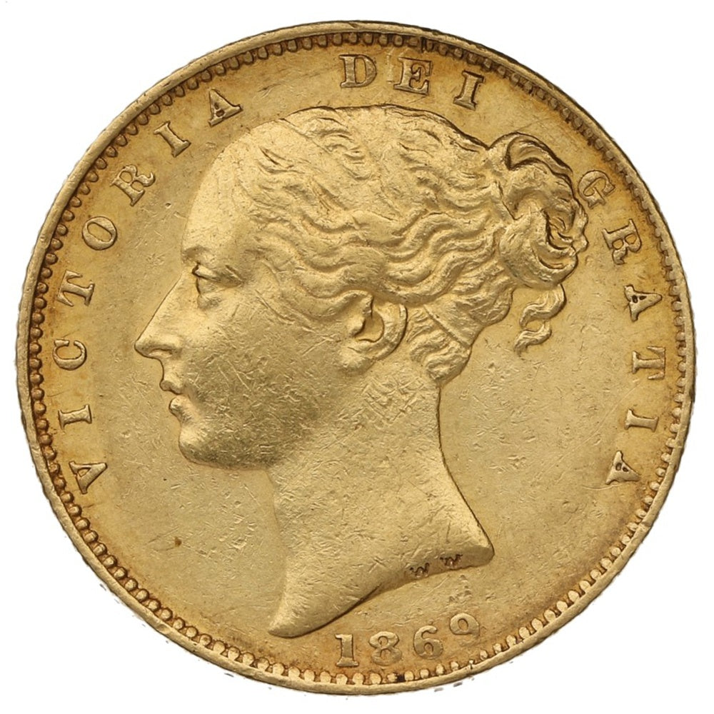 Libra Victória - Brasão - Solteira - 1869 - Frente