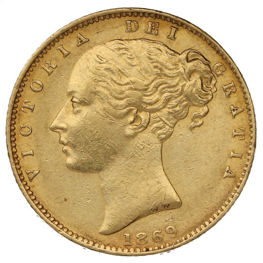 Libra Victória - Brasão - Solteira - 1869 - Frente