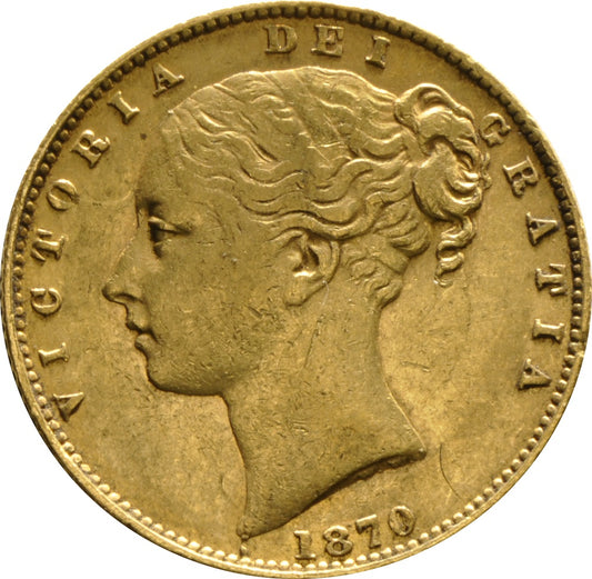 Libra Victória - Brasão - Solteira - 1870 - Frente