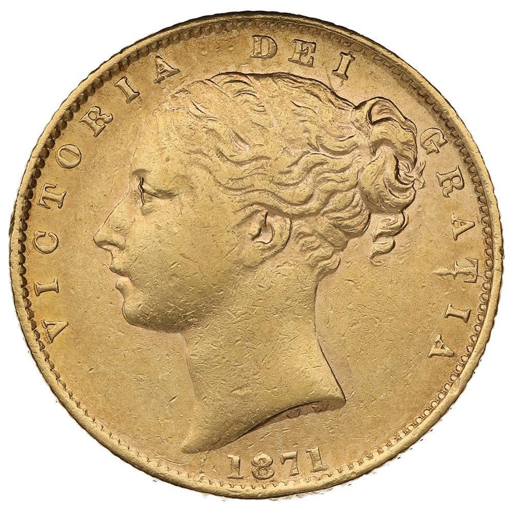 Libra Victória - Brasão - Solteira - 1871 - Frente