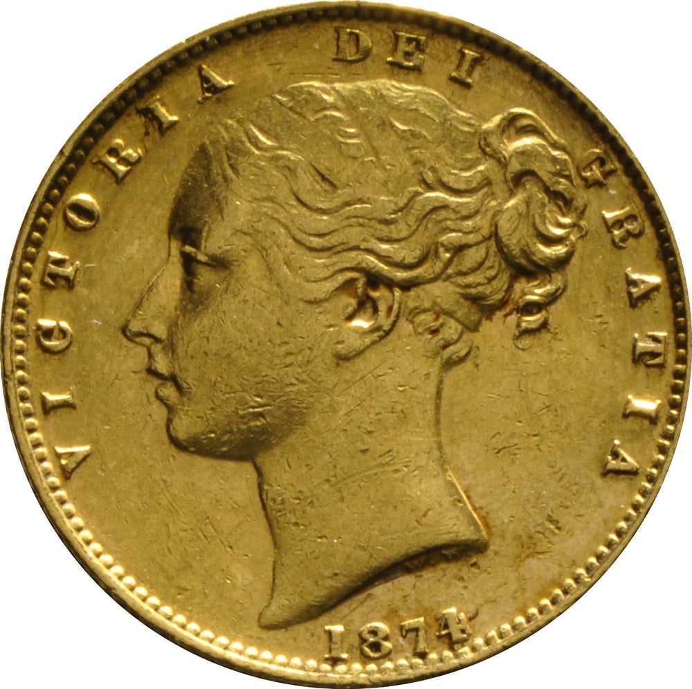 Libra Victória - Brasão - Solteira - 1874 - Frente