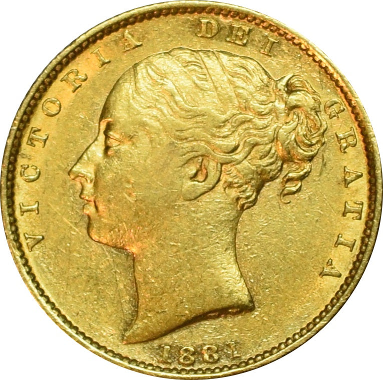 Libra Victória - Brasão - Solteira - 1881 - Frente