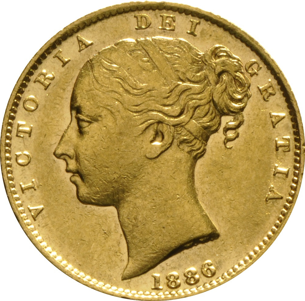 Libra Victória - Brasão - Solteira - 1886 - Frente