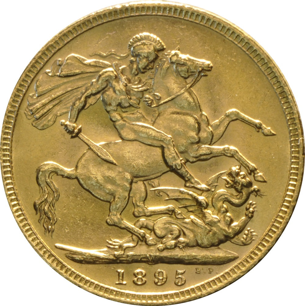 Libra Victória - Viúva - 1895 - Verso