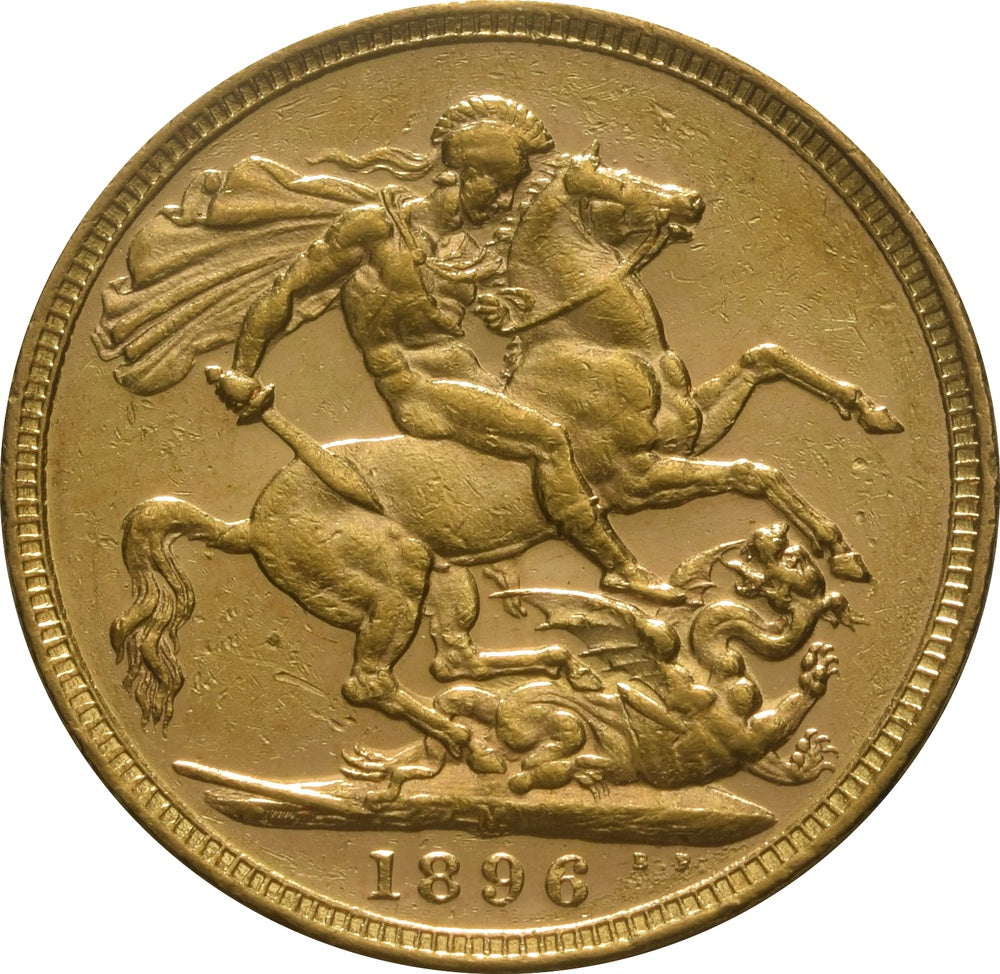 Libra Victória - Viúva - 1896 - Verso