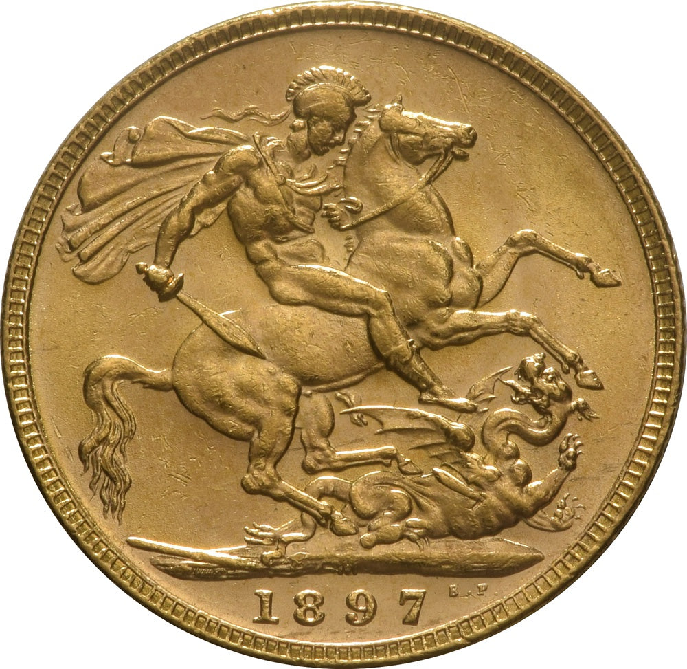 Libra Victória - Viúva - 1897 - Verso