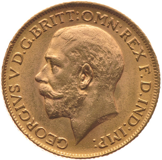 Libra George V - 1913 - Frente