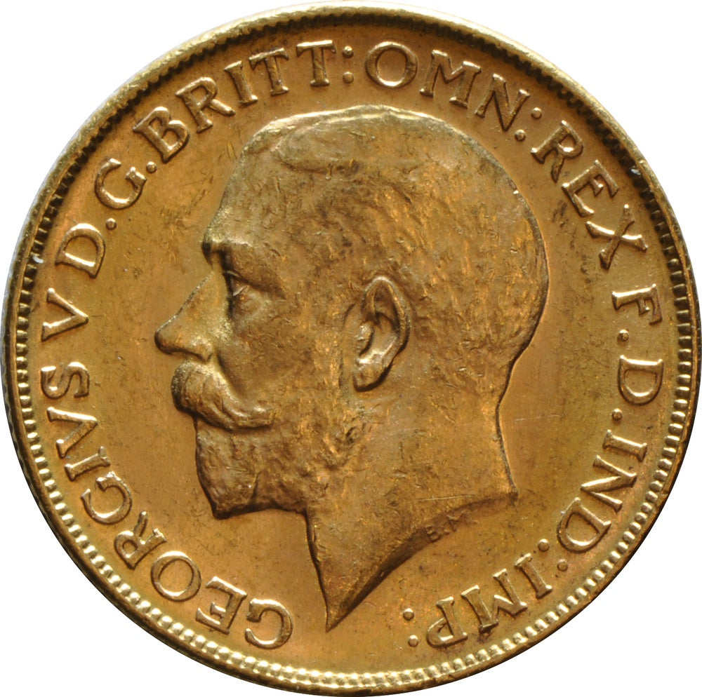 Libra George V - 1914 - Frente