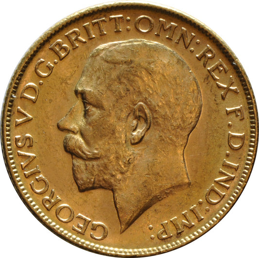 Libra George V - 1914 - Frente
