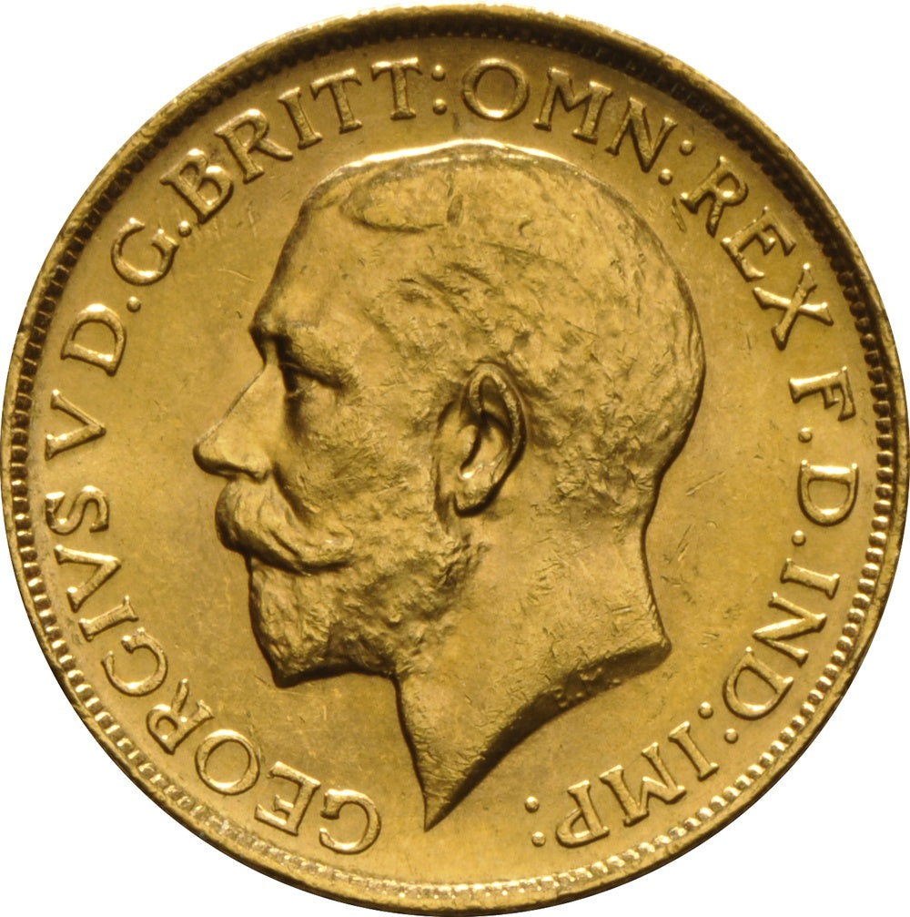 Libra George V - 1917 - Frente