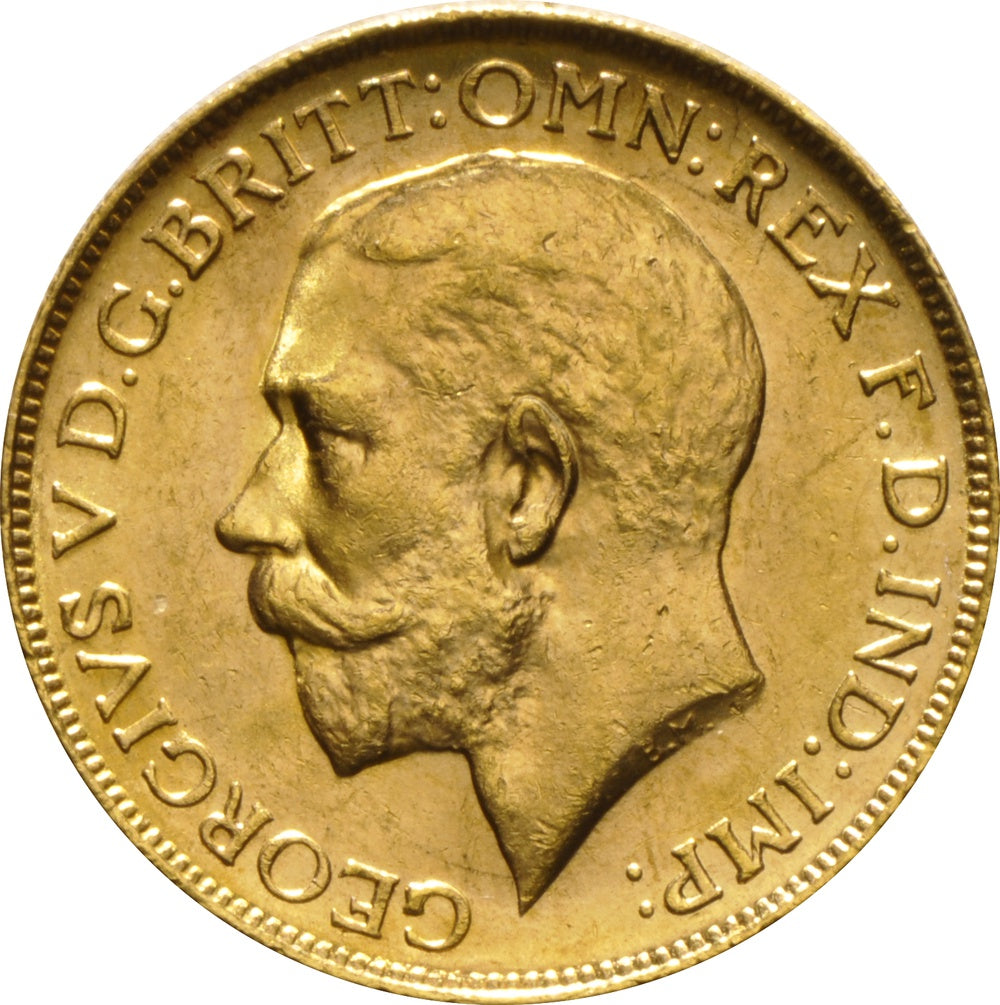 Libra George V - 1918 - Frente