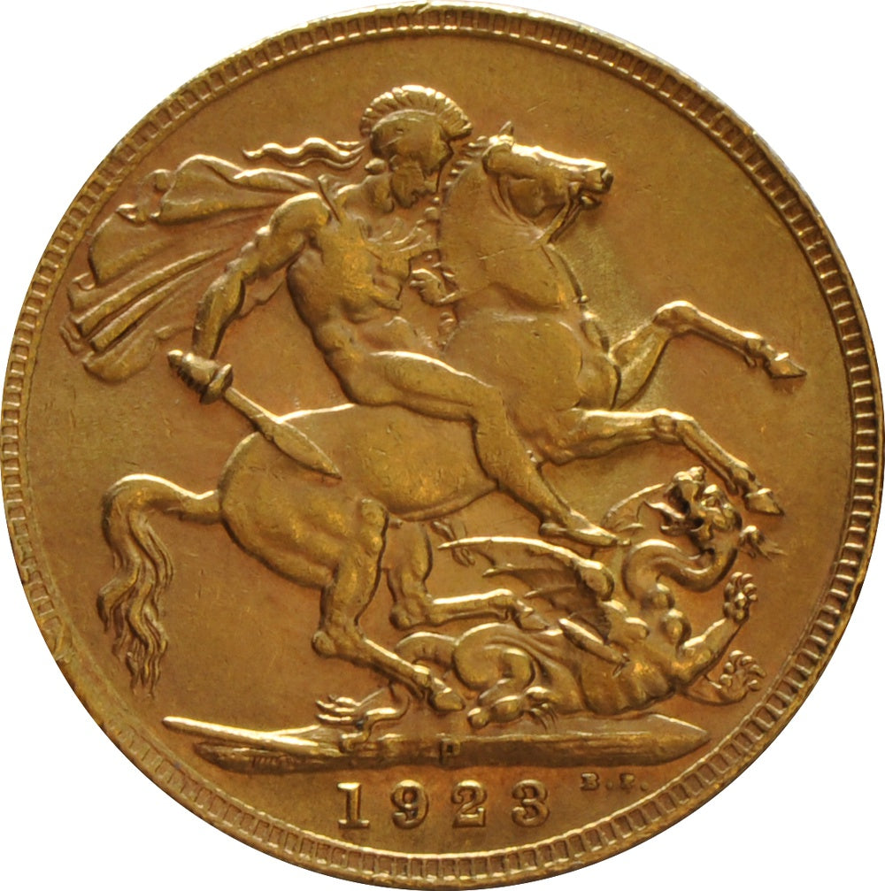 Libra George V - 1923 - Verso