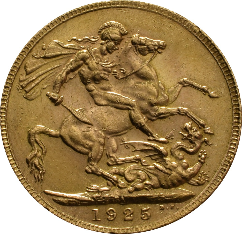 Libra George V - 1925 - Verso