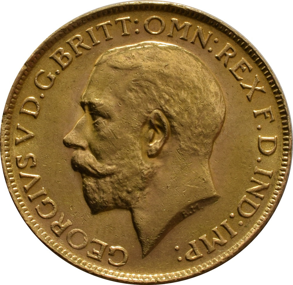 Libra George V - 1927 - Frente