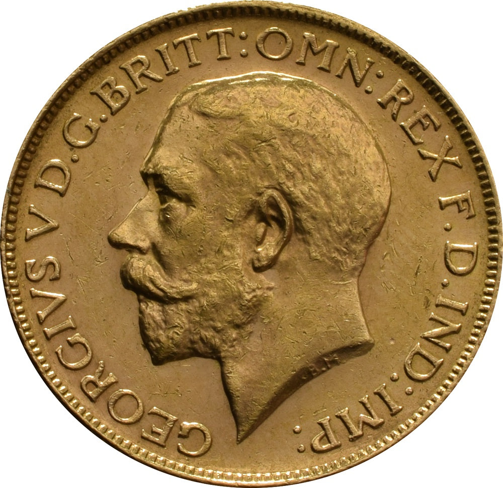 Libra George V - 1928 - Frente