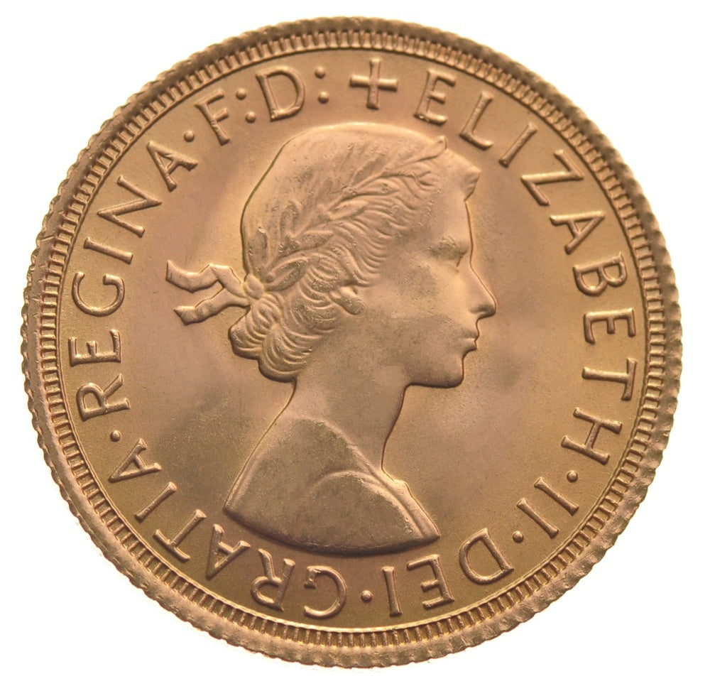 Libra Isabel II - Jovem - 1968 - Frente