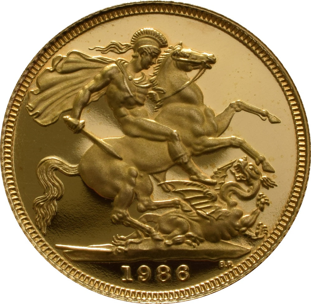 Libra Isabel II 1986 - Verso