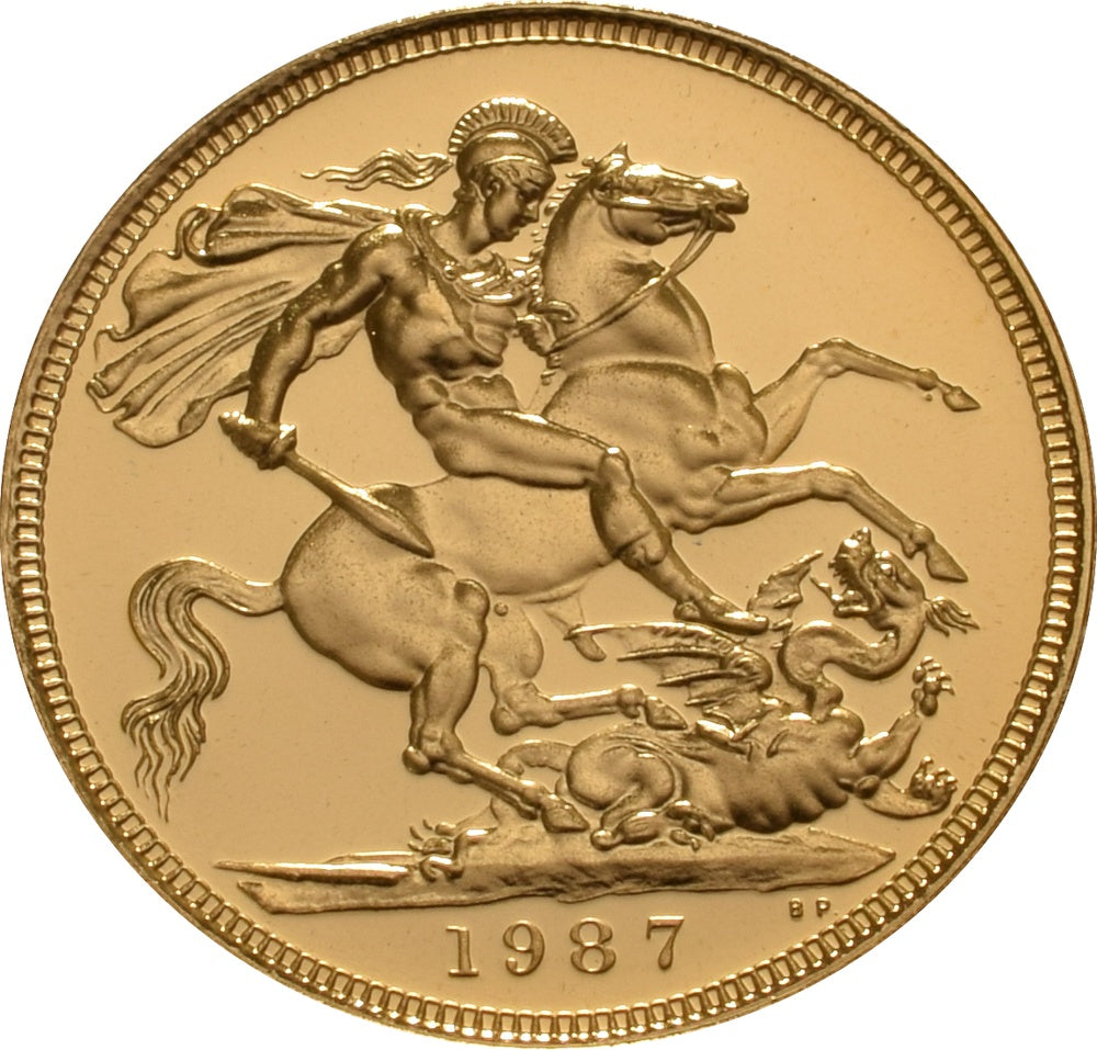 Libra Isabel II 1987 - Proof - Verso