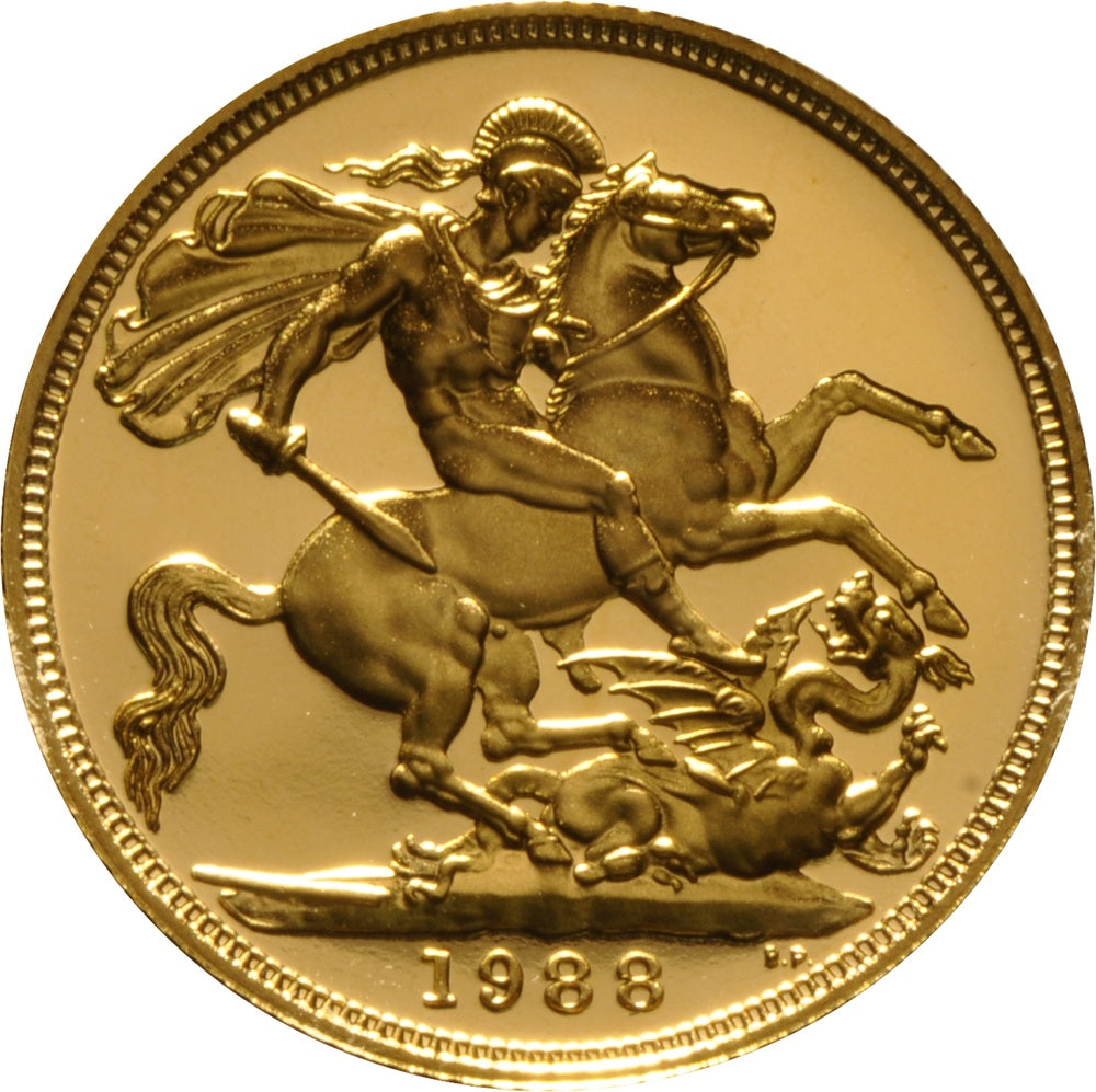 Libra Isabel II 1988 - Verso