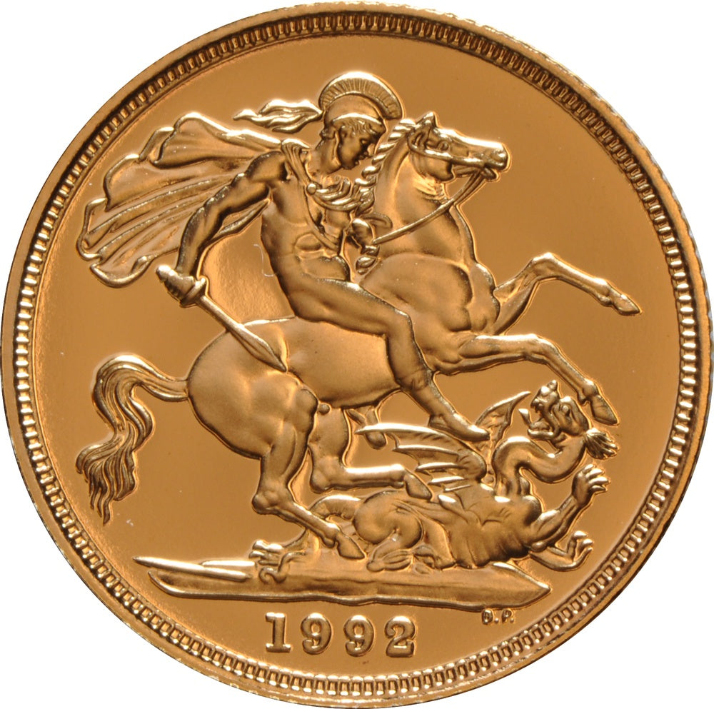 Libra Isabel II 1992 - Verso