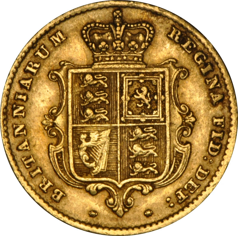 1/2 Libra Vitória - Brasão - Solteira - 1853 - Verso