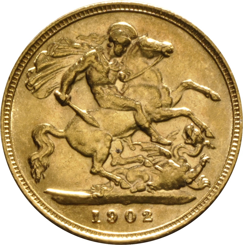 1/2 Libra Eduardo VII - 1902 - Verso