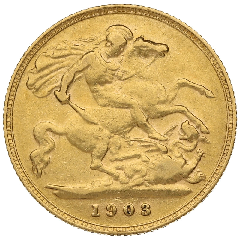 1/2 Libra Eduardo VII - 1903 - Verso