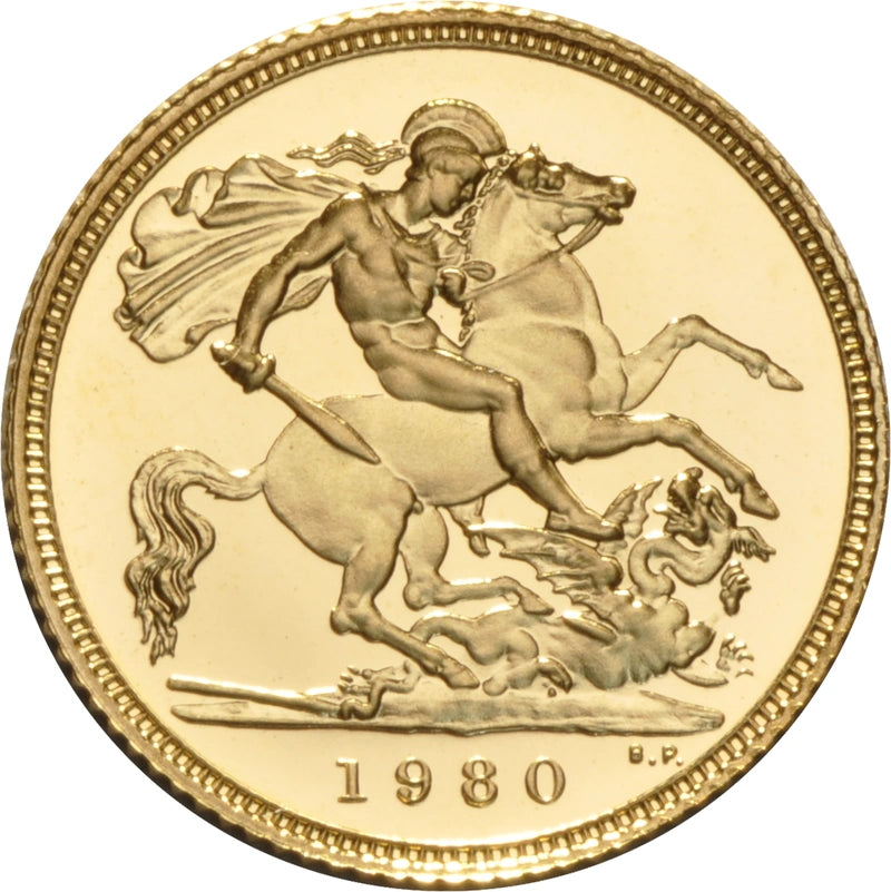 1/2 Libra Isabel II - Casada - 1980 - Verso